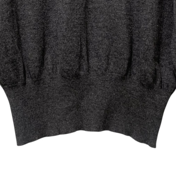 Escada Virgin Wool Turtleneck Charcoal Gray Sweater 42 Women's Medium M - Picture 3 of 7